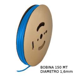 Guaina Termorestringente Blu 1,6mm - in Bobina da 150 MT