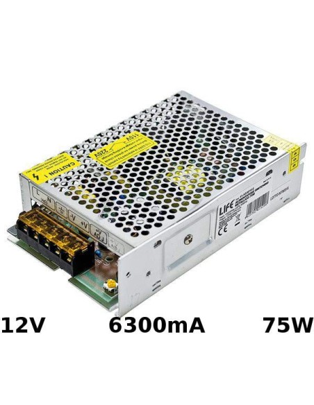 Alimentatore Switching 12V 6.3A 75W