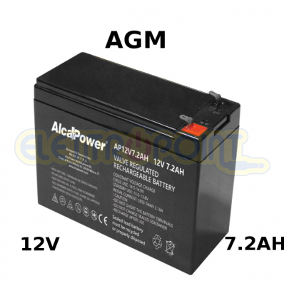 Batteria Piombo Ricaricabile Ermetica 12V 5Ah - Elettropoint