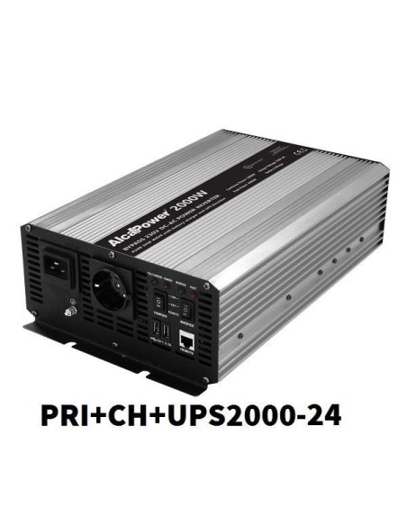 Inverter Onda Pura PRI+CH+UPS 24V 2000W IPC2000-24