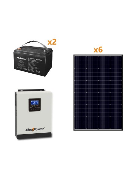 KIT Fotovoltaico a OFF-Grid Ibrido da 2400W