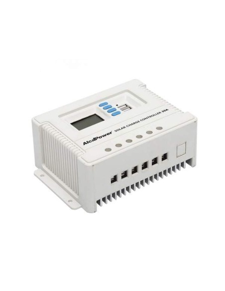 REGOLATORE DI CARICA PWM 30A 12-24V CON FUNZIONE DI RILEVAMENTO AUTOMATICO.