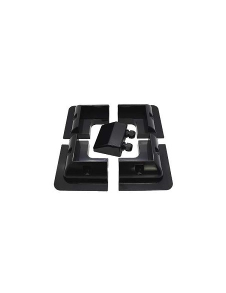 Kit 5pz di supporti angolari neri in ABS