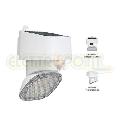 Lampada solare orientabile multifunzione da parete con 2000lm