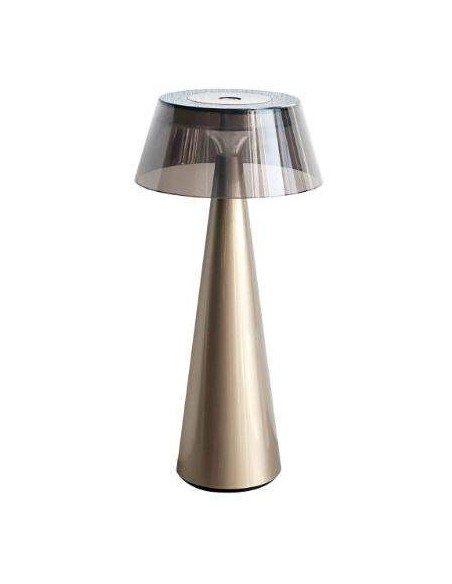 Eva - Lampada LED con ricarica wireless - Grigia