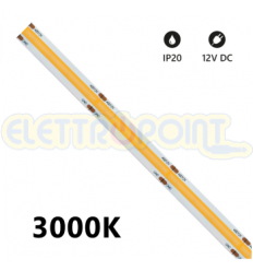 Striscia LEDCOB IP65 20m 3000K 220V 14W/m 1200lm/m
