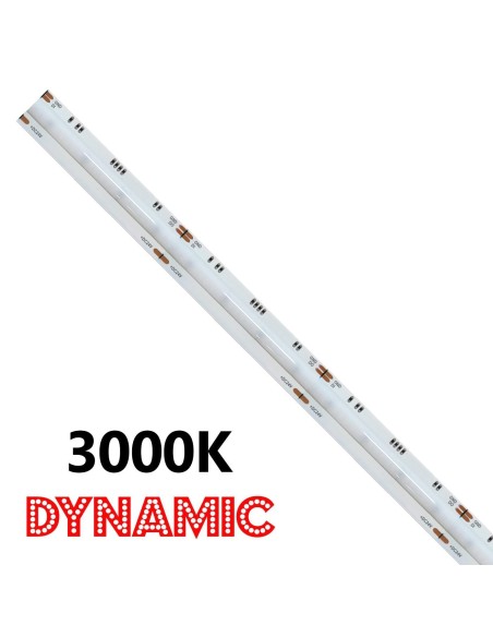 Striscia LED COB IP20 5m Dynamic 3000K 13W/m CRI90