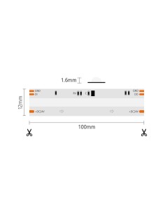 Striscia LED COB IP20 5m Dynamic 3000K 13W/m CRI90 2