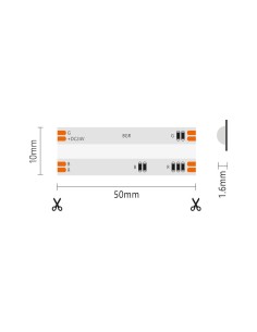 Striscia LED COB IP20 5m Dynamic RGBIC 24V 14W/m 2