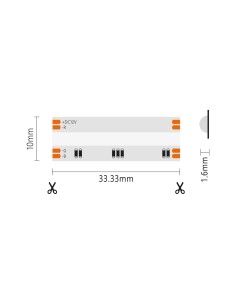 Striscia LED COB IP65 5 metri RGB 24V 15W/m 2