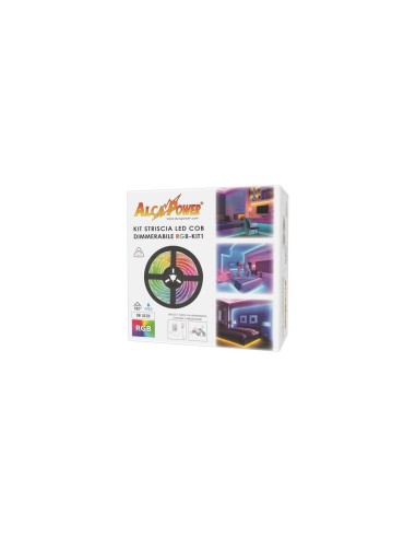 Kit Striscia LED COB 1m IP65 RGB 12V RGB-KIT1