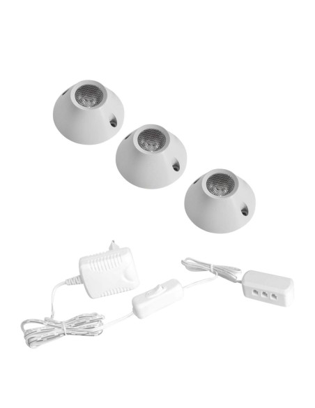 Kit 3 Punti Luce LED 1,5W*3 100lm*3 4000K