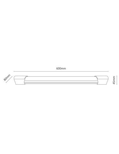 Plafoniera LED IP65 60cm 30W 3000lm 4000K IP65-PL30W