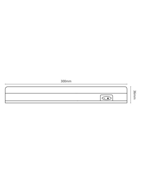 Plafoniera LED T5 30cm 5W 400lm 4000K T5-5W