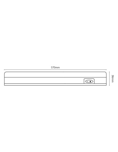 Plafoniera LED T5 60cm 9W 780lm 4000K T5-9W
