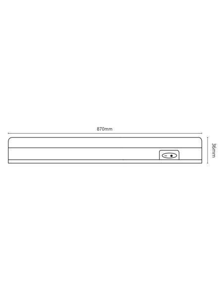Plafoniera LED T5 90cm 12W 1000lm 4000K T5-12W