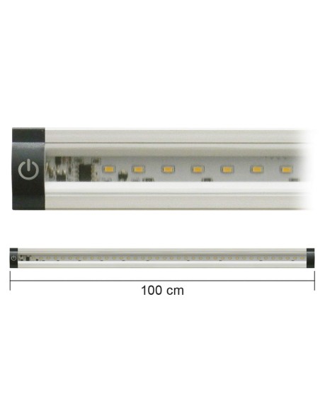 Barra LED con Interruttore 12V 10W 800lm 4000K 1m AP100PN-INC