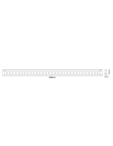 Barra LED con Sensore IR 12V 10W 800lm 4000K 1m AP100IRN