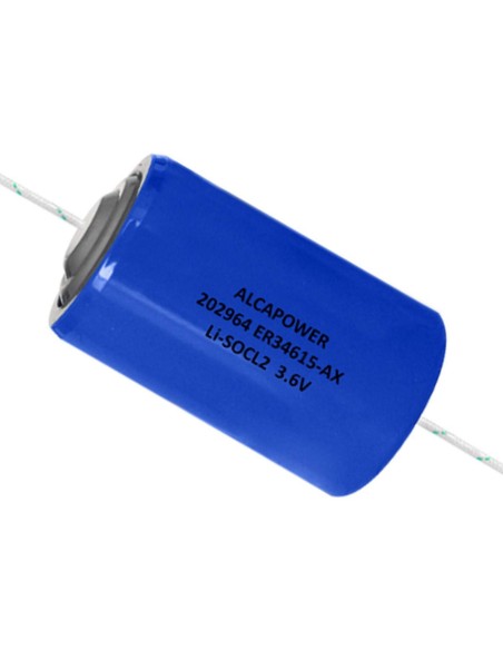 Pila Li-SOCL2 C 3.6V 9000mAh con reofori