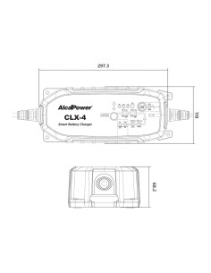 Carica Batterie Auto Auto 15A 12/24V 25-400Ah LiFePO4 2