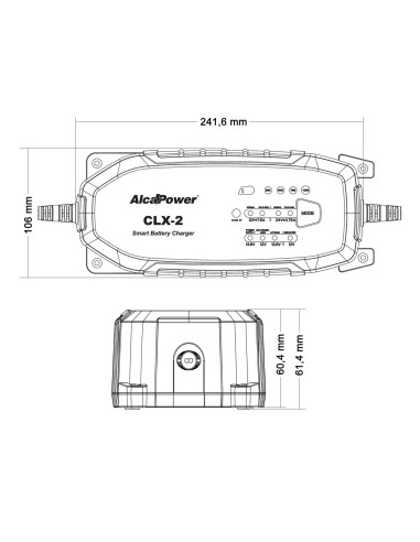 Carica Batterie Auto 7.5A 12V e 24V 18-240Ah LiFePO4