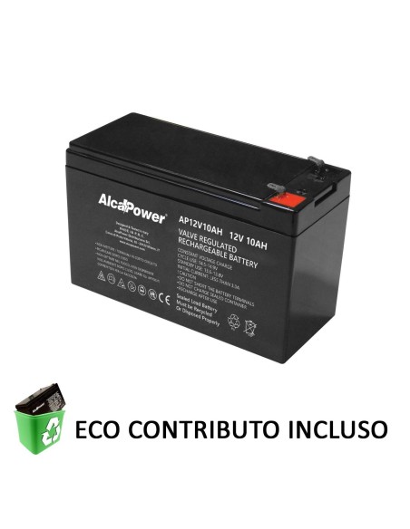 Batteria Piombo Ricaricabile Ermetica 12V 10Ah