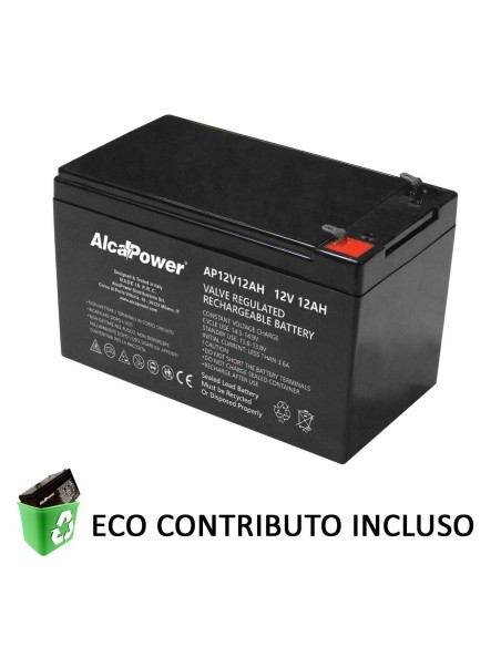 Batteria Piombo Ricaricabile Ermetica 12V 12Ah