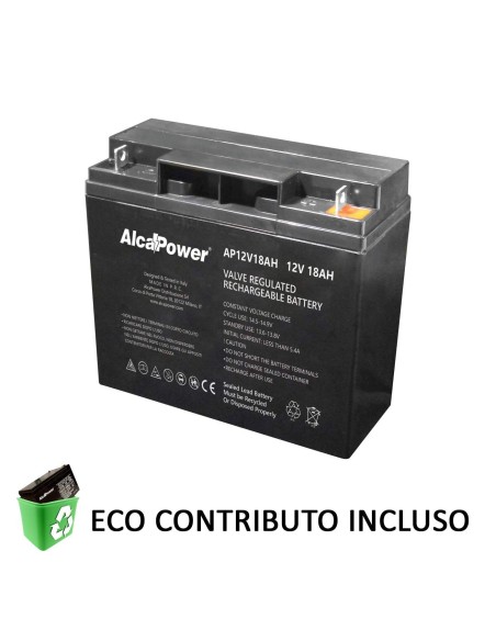 Batteria Piombo Ricaricabile Ermetica 12V 18Ah