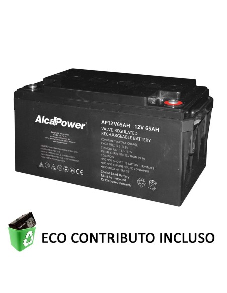 Batteria Ricaricabile Ermetica 12V 65Ah