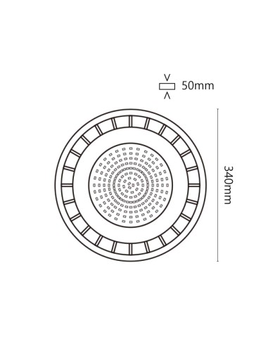 Lampada LED UFO HIGH BAY - 220V 150W