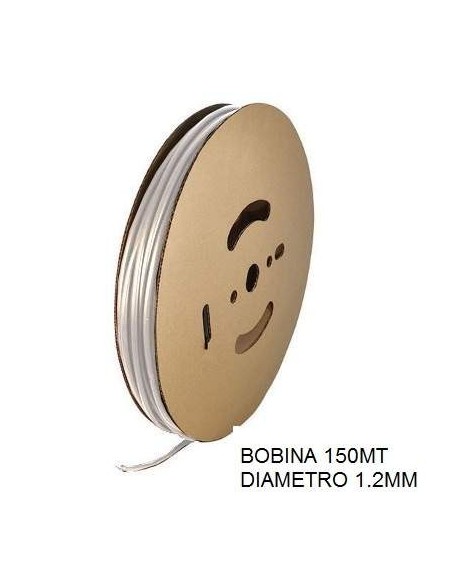 Guaina Termorestringente Trasparente 3,2mm - in Bobina da 150 MT