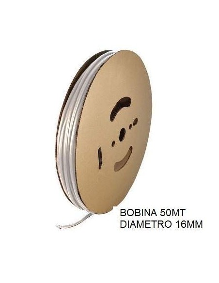 Guaina Termorestringente Trasparente 12.7mm - in Bobina da 50 MT