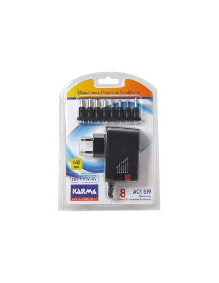 Alimentatore universale 600mA stabilizzato