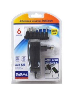 Alimentatore 30W 2500mA universale stabilizzato USB 2