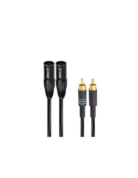Cavo audio 2 XRL m a 2RCA m 1.5mt