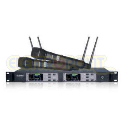 Doppio radiomicrofono UHF palmare
