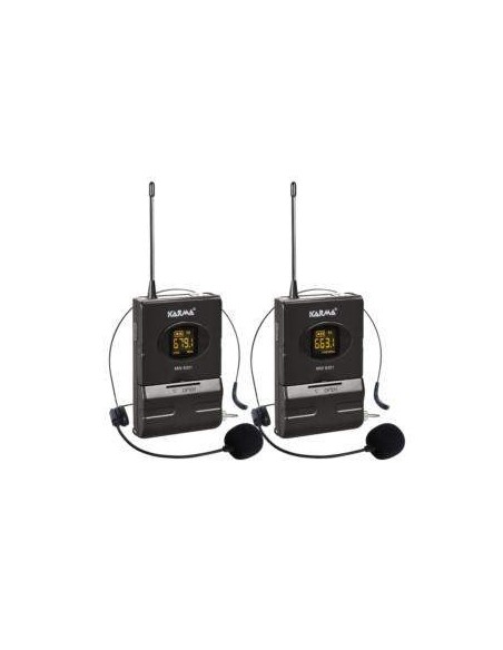 Doppio radiomicrofono UHF ad archetto