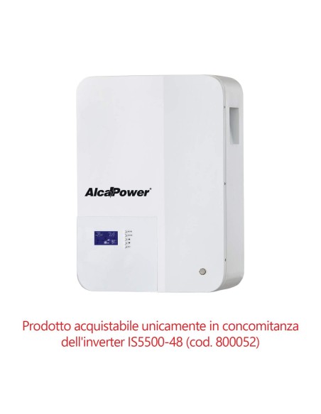 Acc. LiFePO4 51.2V 5.12kWh per energia solare