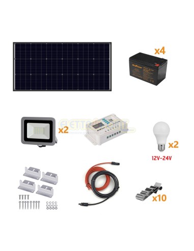 KIT Fotovoltaico a isola 160W