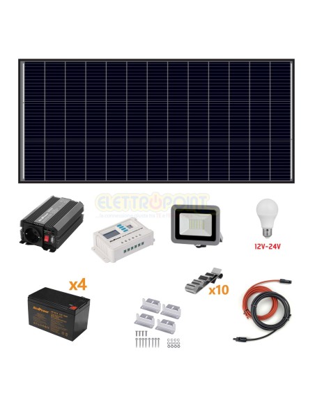 KIT Fotovoltaico a isola 200W