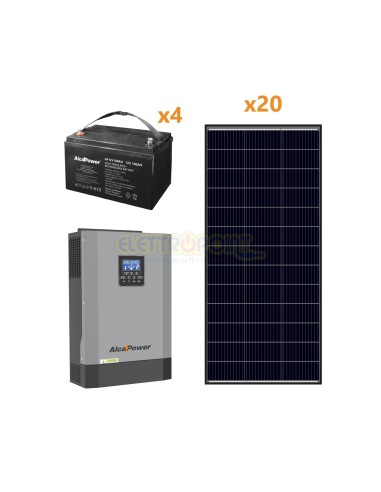 KIT Fotovoltaico OFF-Grid Ibrido da 3500W