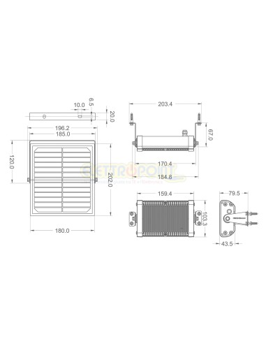 Proiettore solare 3000lm: Illuminazione potente e versatile con telecomando
