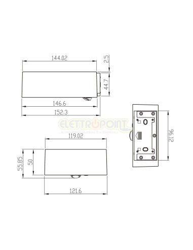 LED Solare da parete 1000lm con PIR e crepuscolare