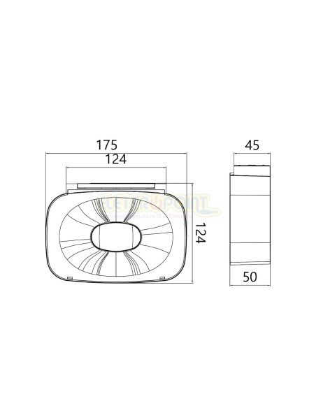 LED Solare da parete bidirezionale