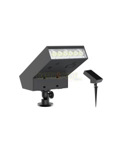 LED solare 500lm con picchetto e sens.crepuscolare