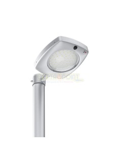 Lampione LED solare 3000lm crepusc+pir+telecomando