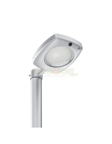 Lampione LED solare 3000lm crepusc+pir+telecomando