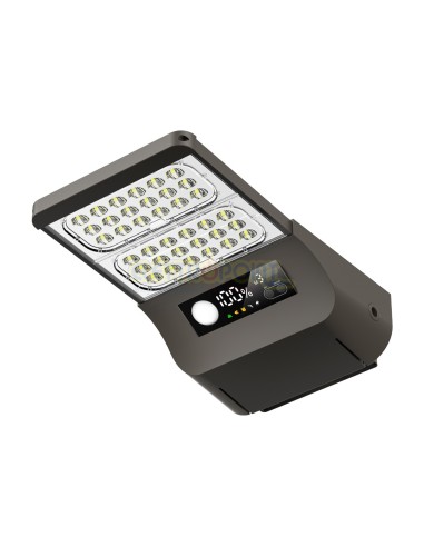 Proiett. stradale solare IP65 6000lm multifunzione