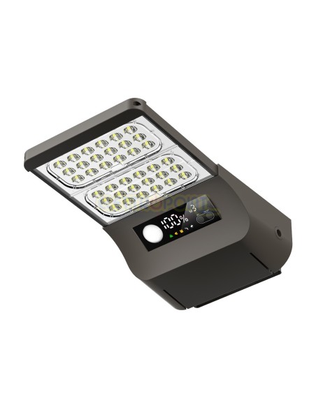 Proiett. stradale solare IP65 6000lm multifunzione